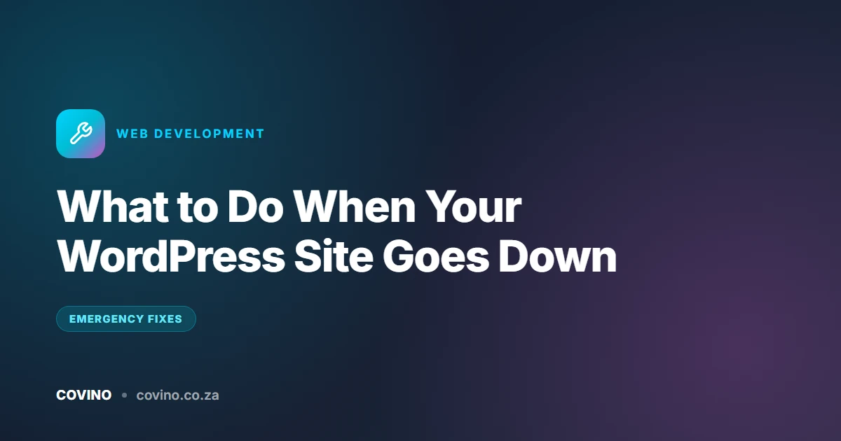 What to Do When Your WordPress Site Goes Down